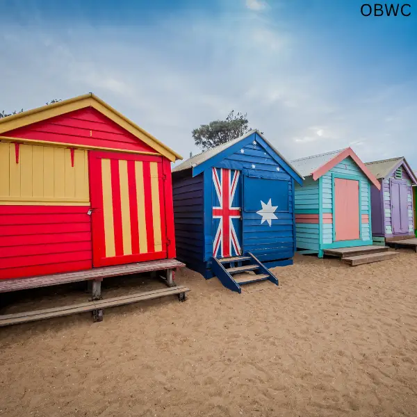 Ocean Breeze Window Cleaning Service Area Bayside & Southern Melbourne depicting colourful beach huts