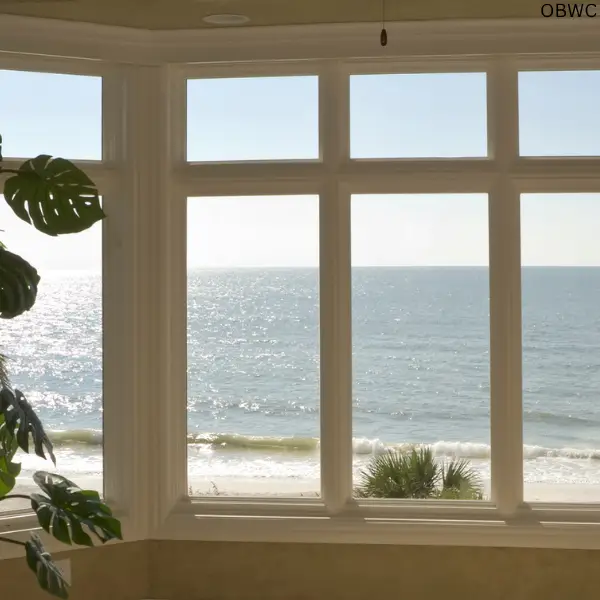 looking out to sea through clean windows